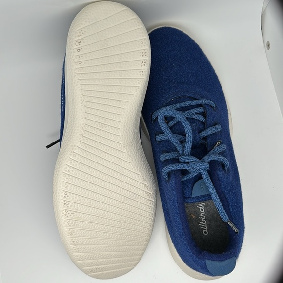 Allbirds Sams Club Exclusive Wool Blue White Women's Running Sneakers Size 10 - Picture 9 of 10